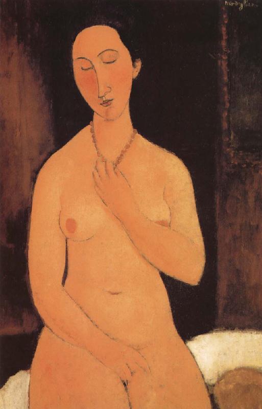 Amedeo Modigliani Seated unde with necklace oil painting picture